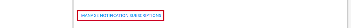 manange notification subscriptions button