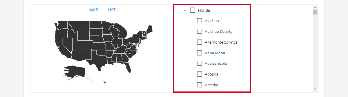 select state or municipalities