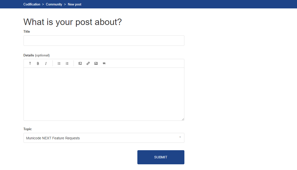 request fields