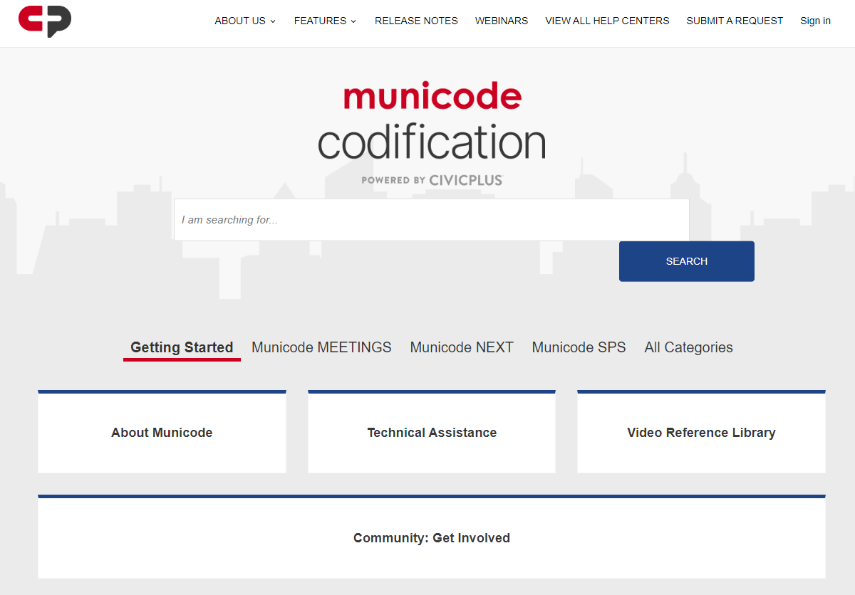 codification help center home page