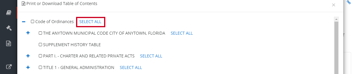 select all