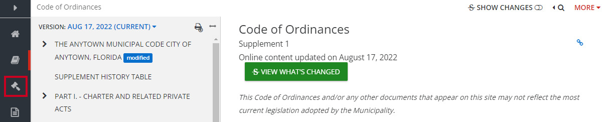 browse individual ordinances icon