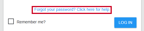 The Forgot your password link below the Password field.