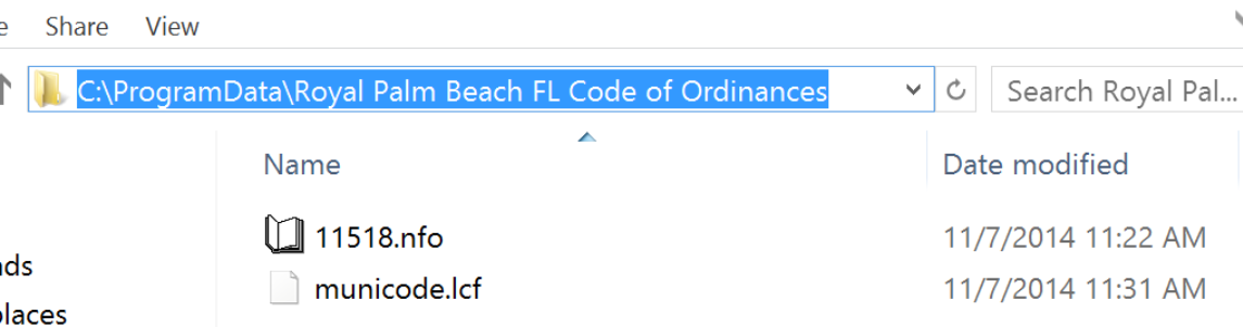 program folder
