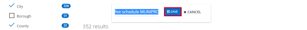 save button